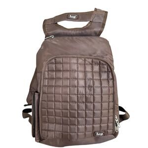 Lug Quilted Brown Dodger Quilted Mini Travel Backpack